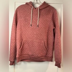 Marine Layer Corbet Quilted Hoodie, Small, Pink